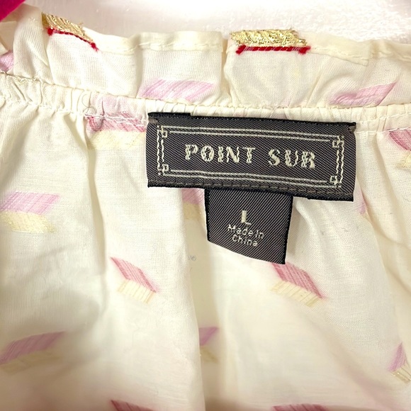 J Crew relaxed top with metallic embroidery - Picture 2 of 6